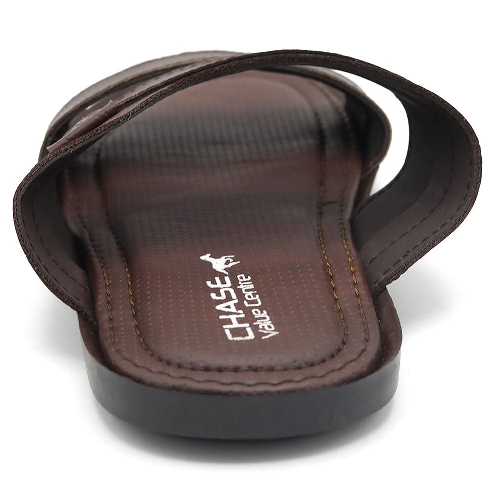 Men's Slippers A-08 - Brown, Men, Slippers, Chase Value, Chase Value