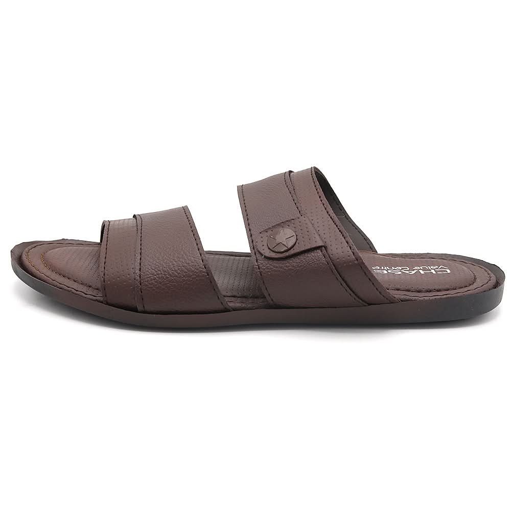 Men's Slippers A-08 - Brown, Men, Slippers, Chase Value, Chase Value