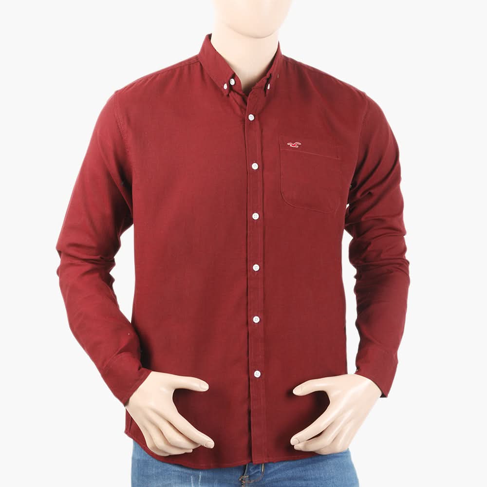 Men's Casual Shirt - Maroon, Men's Shirts, Chase Value, Chase Value