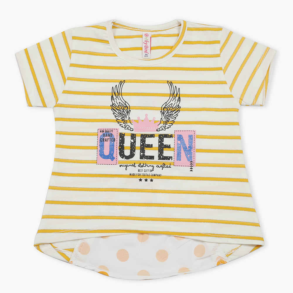 Girls Knitted Tops - Yellow, Girls Tops, Chase Value, Chase Value