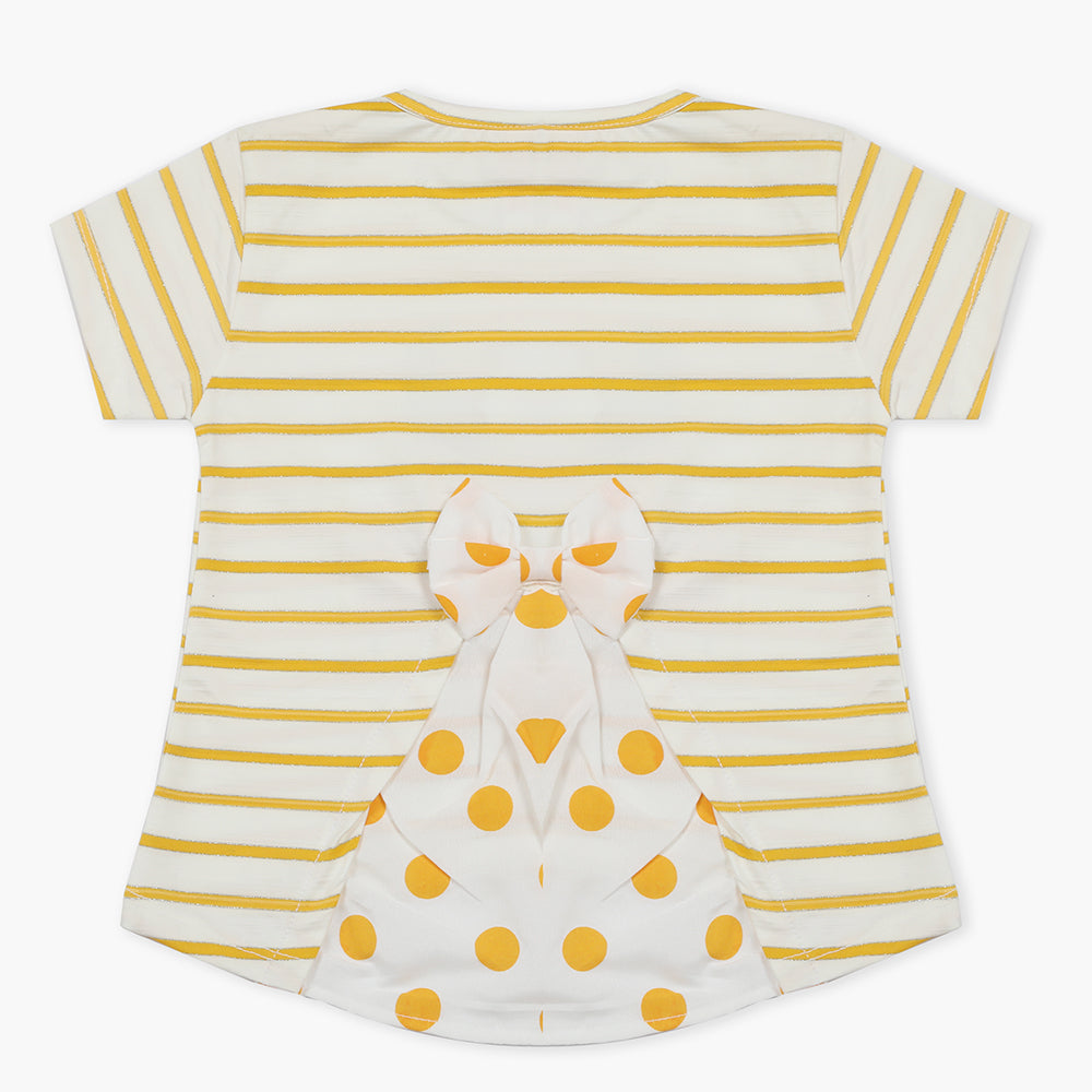 Girls Knitted Tops - Yellow, Girls Tops, Chase Value, Chase Value