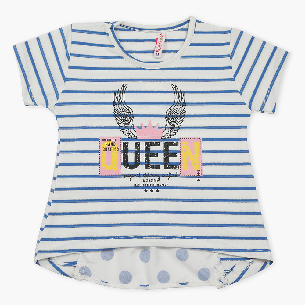 Girls Knitted Tops - Blue, Girls Tops, Chase Value, Chase Value