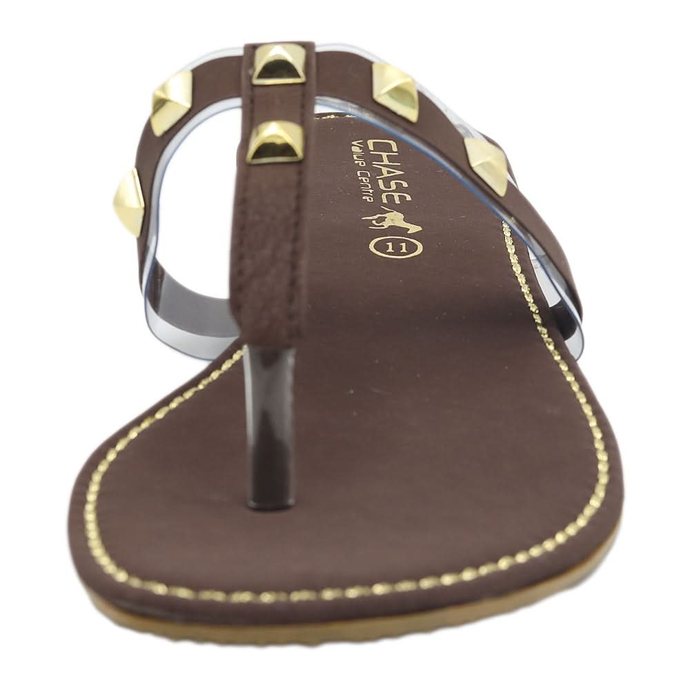 Women's Fancy Slippers KL-049 - Brown, Women, Slippers, Chase Value, Chase Value