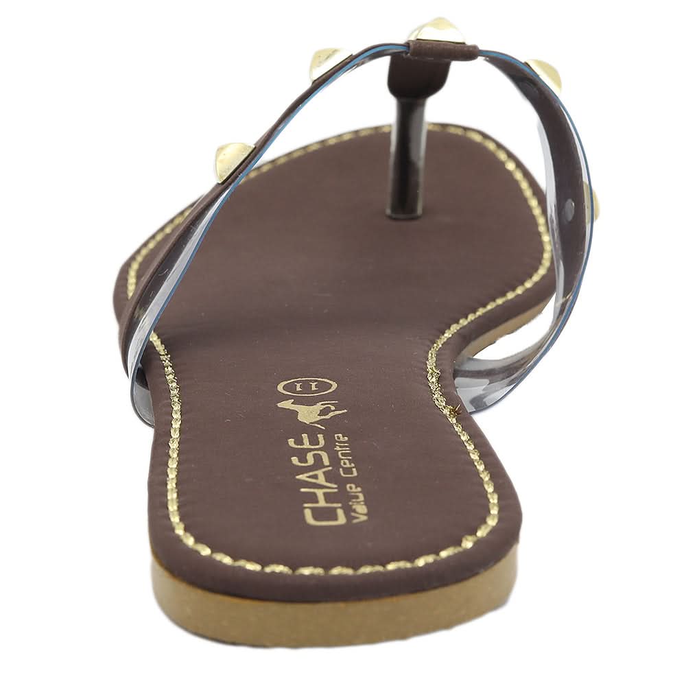 Women's Fancy Slippers KL-049 - Brown, Women, Slippers, Chase Value, Chase Value