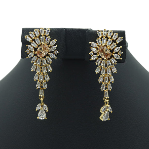A.D Zarcon Earing Tops - Golden, Women, Earrings & Tops, Chase Value, Chase Value