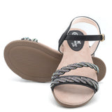 Girls Sandal - Black, Kids, Girls Sandals, Eminent, Chase Value