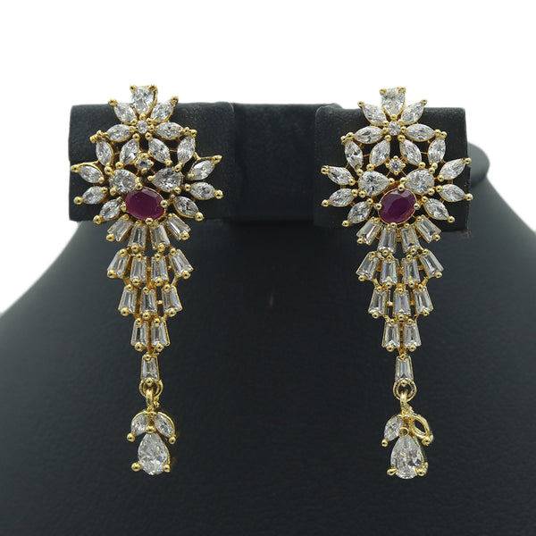 A.D Zarcon Earing Tops - Maroon, Women, Earrings & Tops, Chase Value, Chase Value