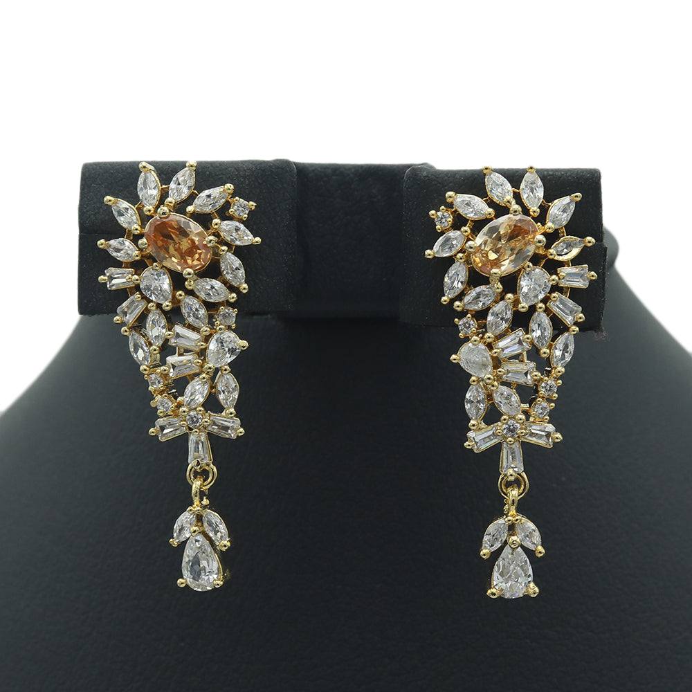 A.D Zarcon Earing Tops - Golden, Women, Earrings & Tops, Chase Value, Chase Value