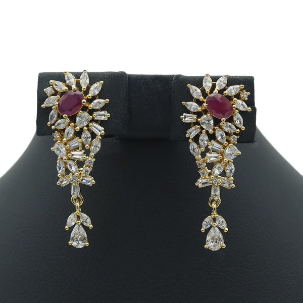 A.D Zarcon Earing Tops - Maroon, Women, Earrings & Tops, Chase Value, Chase Value