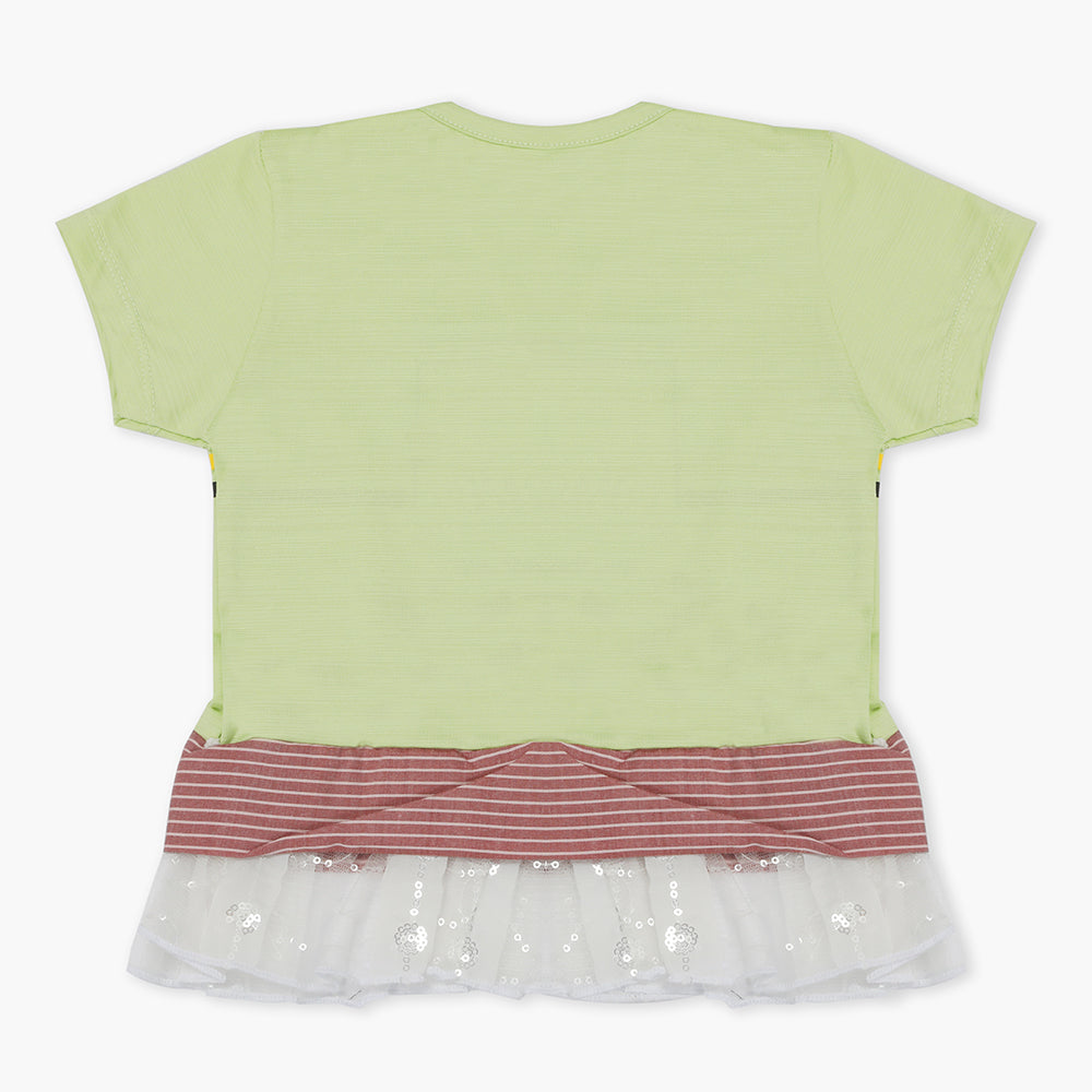 Girls Knitted Tops - Green, Girls Tops, Chase Value, Chase Value