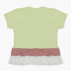 Girls Knitted Tops - Light Green, Girls Tops, Chase Value, Chase Value