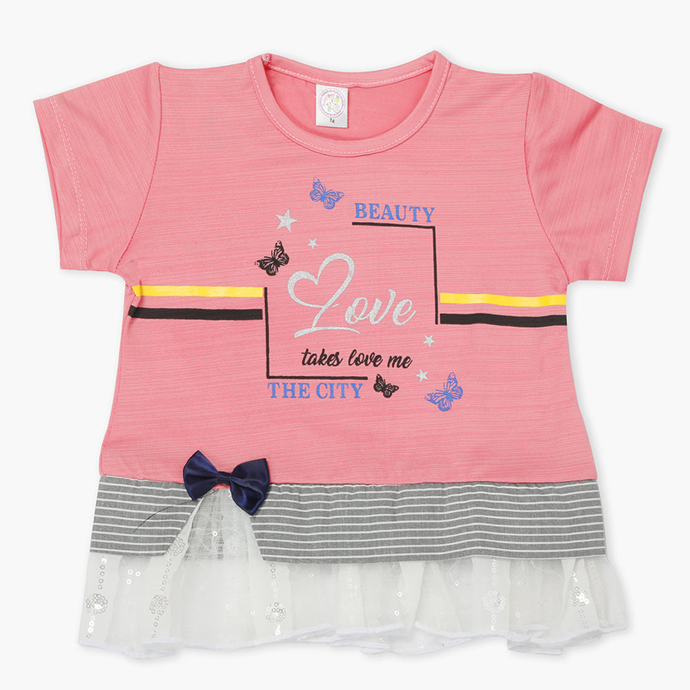 Girls Knitted Tops - Pink, Girls Tops, Chase Value, Chase Value