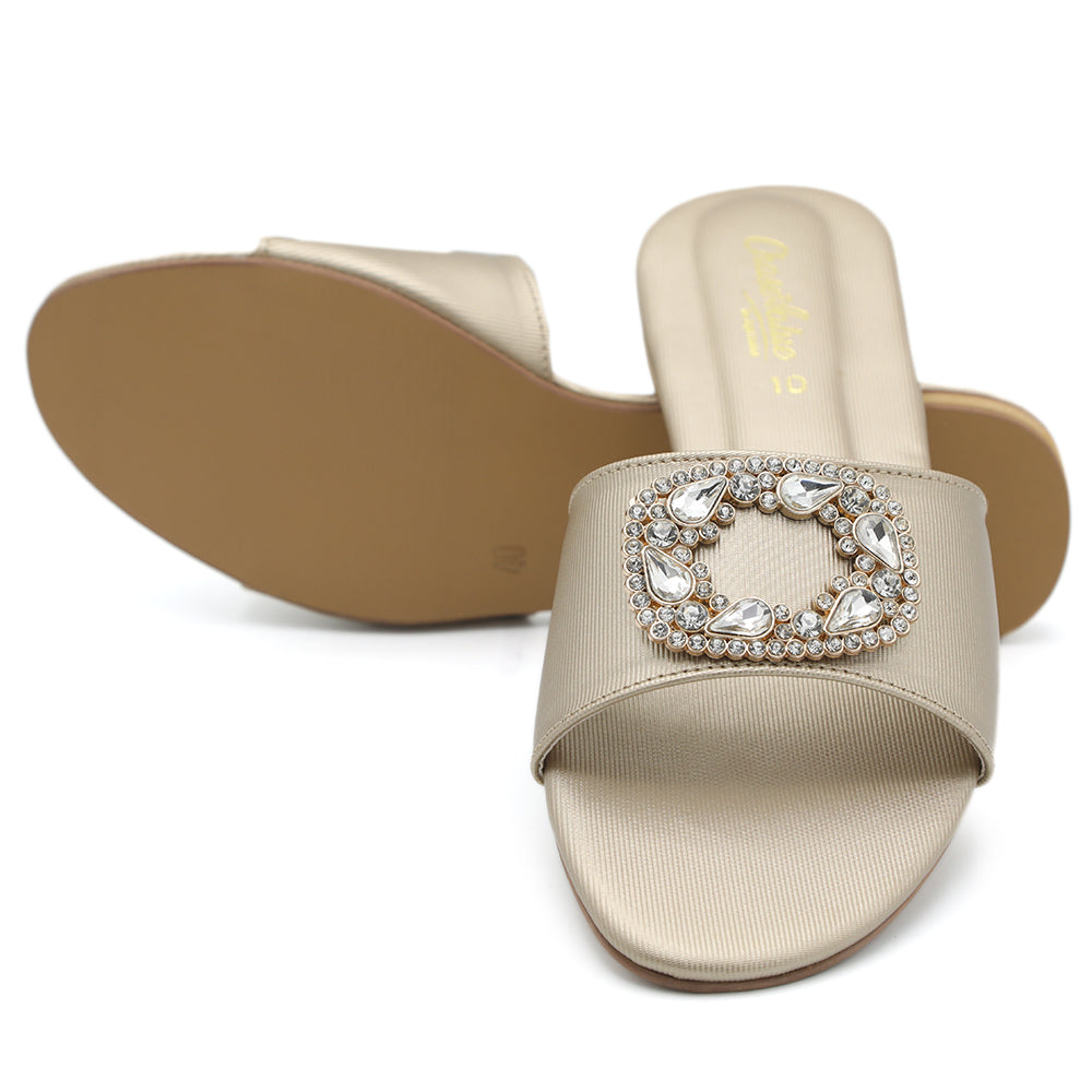 Women's Slipper - Golden, Women, Slippers, Chase Value, Chase Value