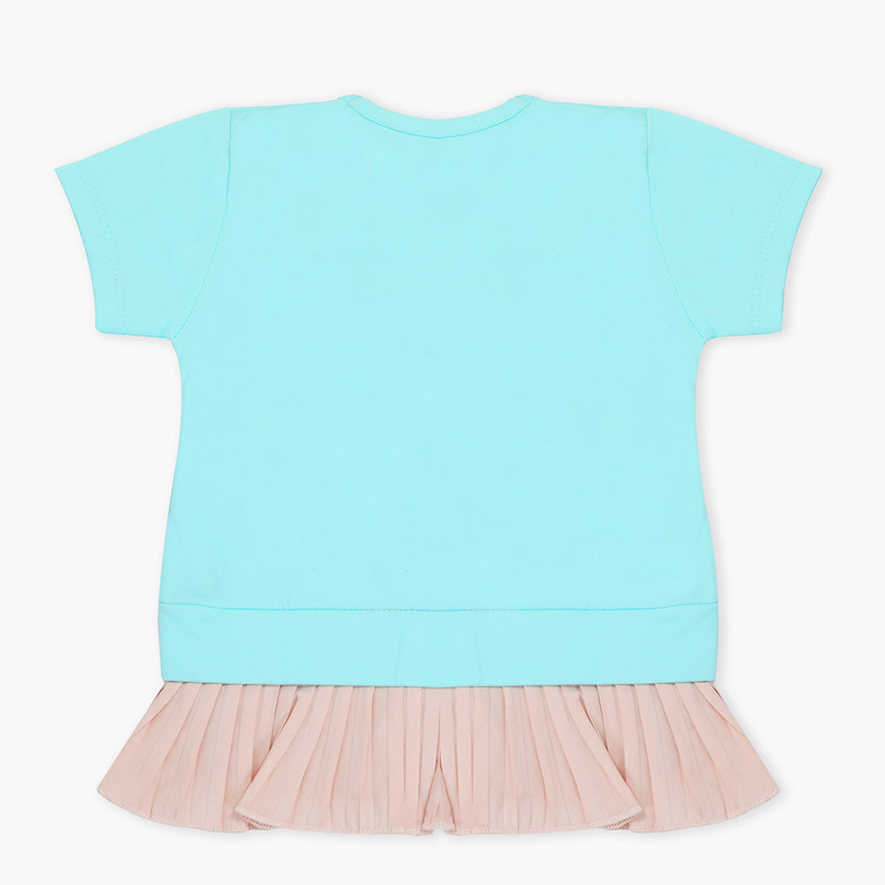 Girls Knitted Tops - Sky Blue, Girls Tops, Chase Value, Chase Value
