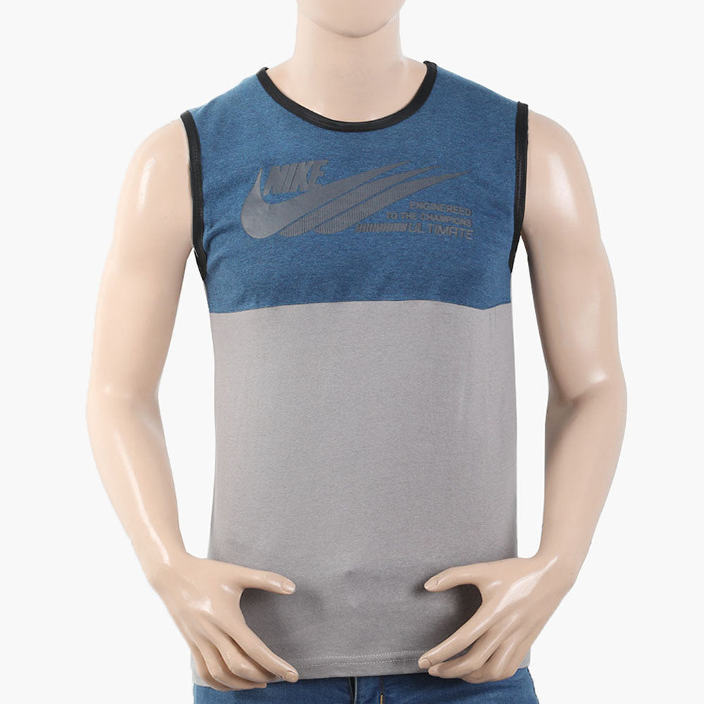 Men's Sleeveless T-Shirt - Steel Blue, Men's T-Shirts & Polos, Chase Value, Chase Value