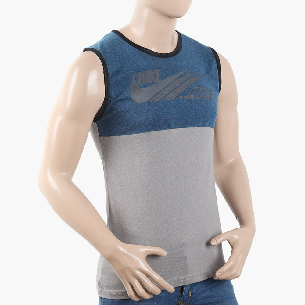 Men's Sleeveless T-Shirt - Steel Blue, Men's T-Shirts & Polos, Chase Value, Chase Value