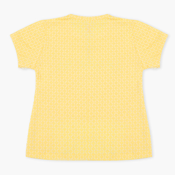 Girls Knitted Tops - Yellow, Girls Tops, Chase Value, Chase Value