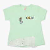 Girls Knitted Tops - Cyan, Girls Tops, Chase Value, Chase Value