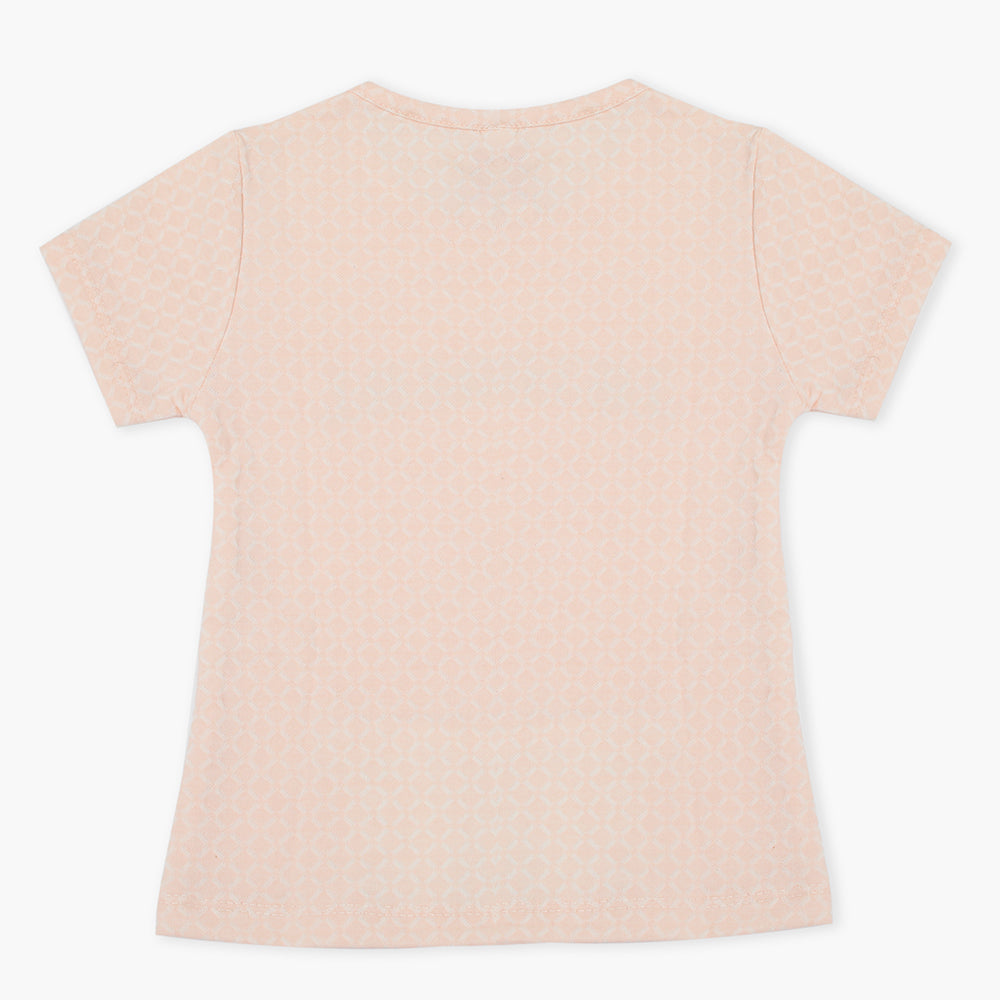 Girls Knitted Tops - Peach, Girls Tops, Chase Value, Chase Value