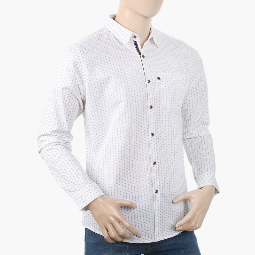 Men's Casual Shirt - White, Men's Shirts, Chase Value, Chase Value