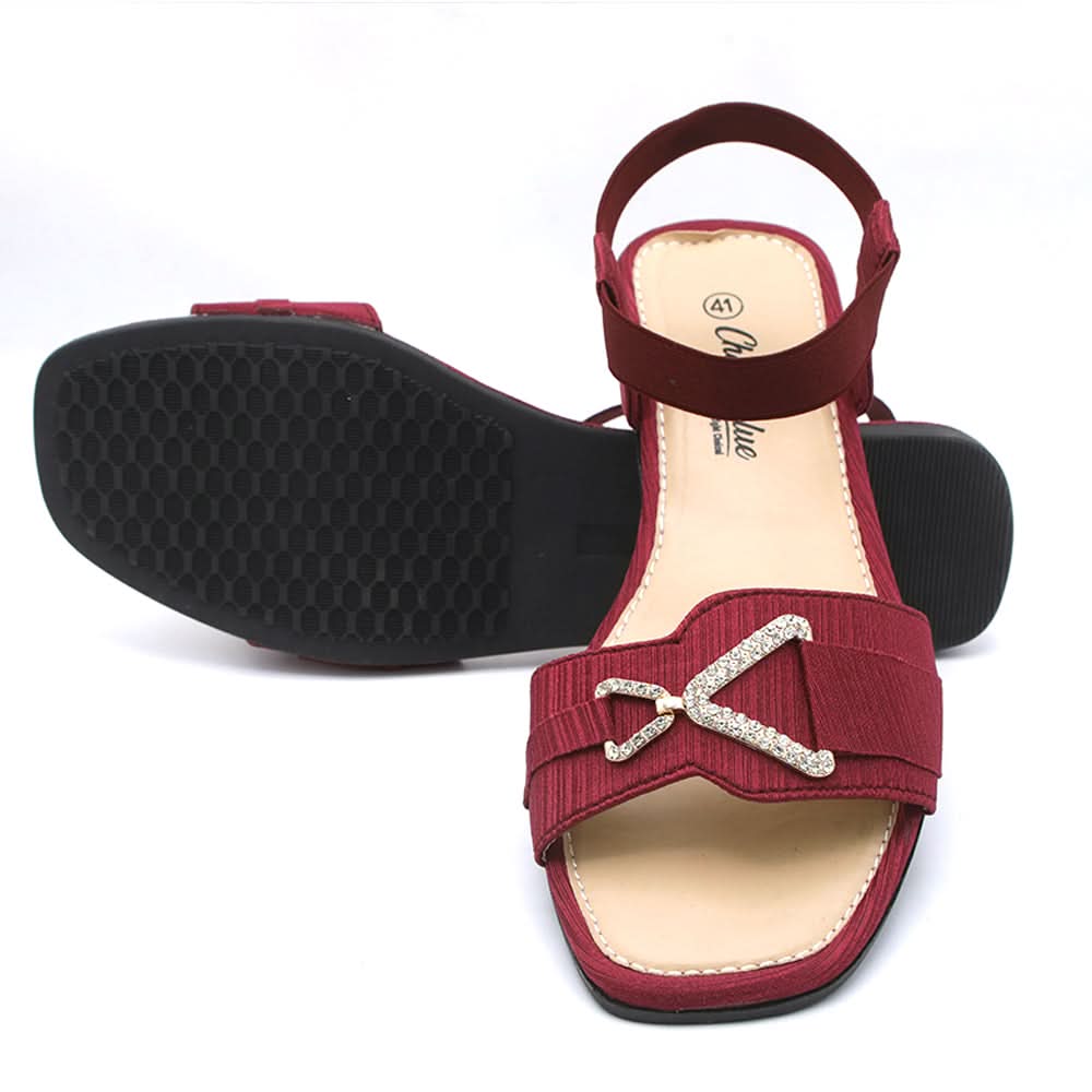 Women's Sandal - Maroon, Women, Sandals, Chase Value, Chase Value