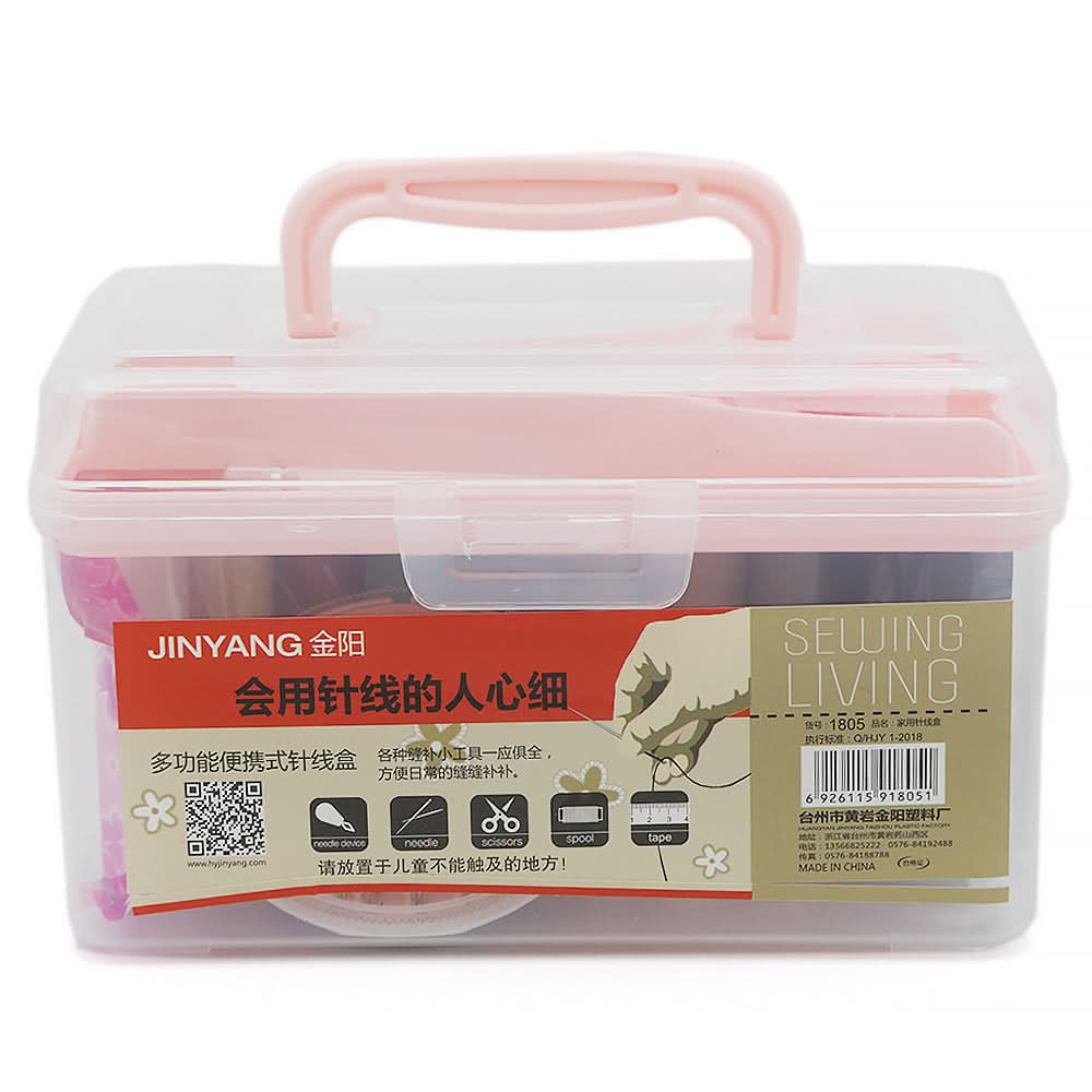 Sewing Box Square - Pink, Home & Lifestyle, Storage Boxes, Chase Value, Chase Value