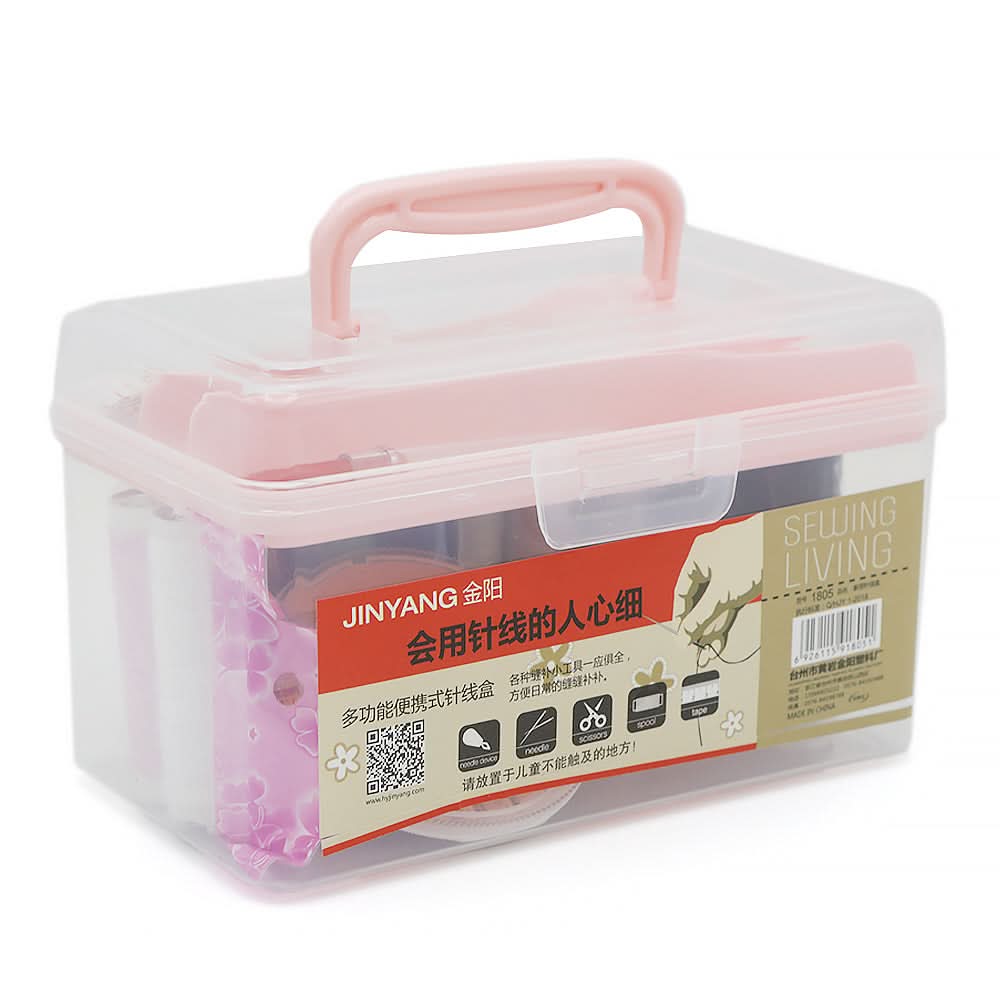 Sewing Box Square - Pink, Home & Lifestyle, Storage Boxes, Chase Value, Chase Value
