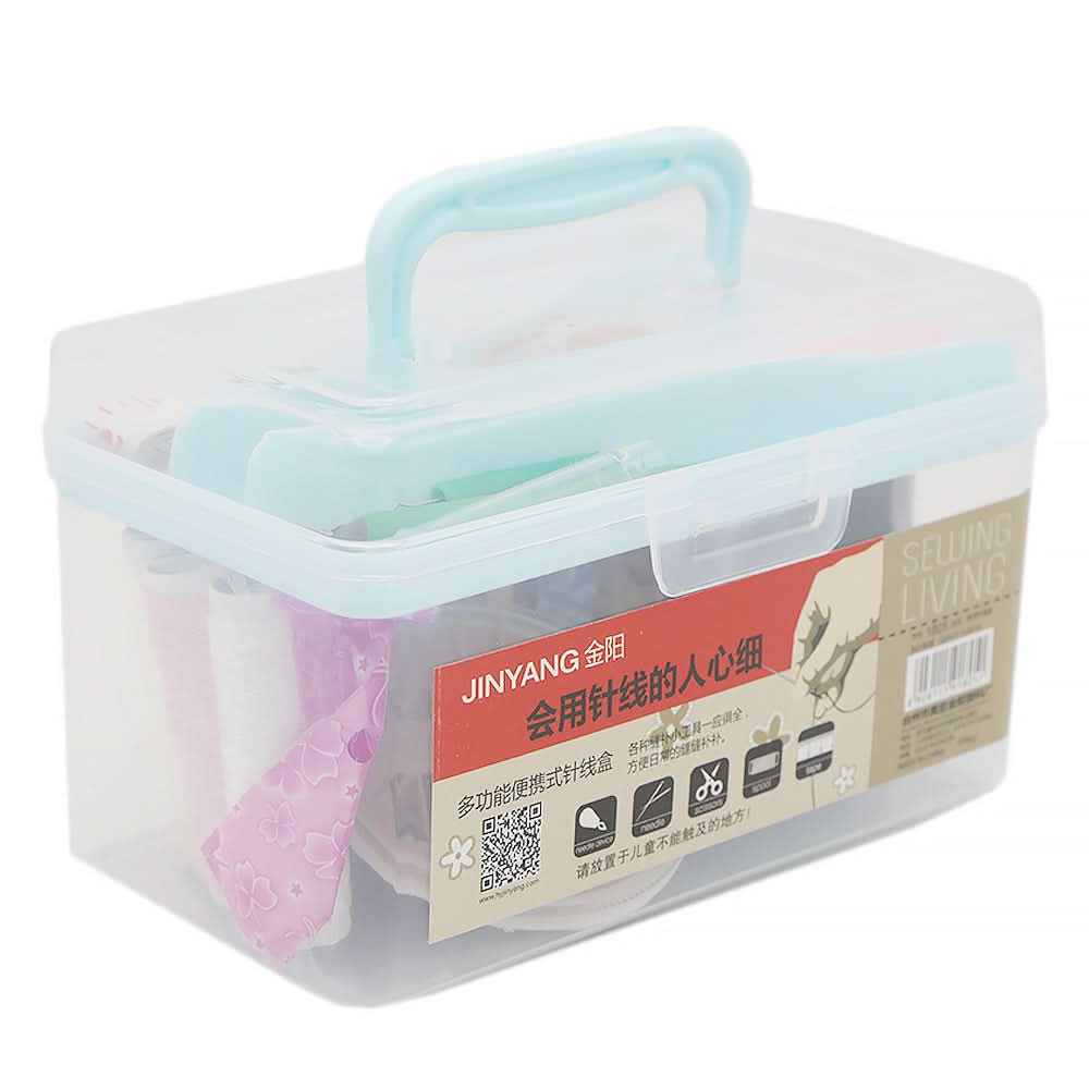 Sewing Box Square - Blue, Home & Lifestyle, Storage Boxes, Chase Value, Chase Value