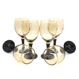 Imperial Goblet Black Base 6 Pcs Set 300 ML - Coffee, Home & Lifestyle, Glassware & Drinkware, Chase Value, Chase Value