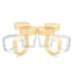 Alpine Glass Golden 6 Pcs Set 300 ML - Golden, Home & Lifestyle, Glassware & Drinkware, Chase Value, Chase Value