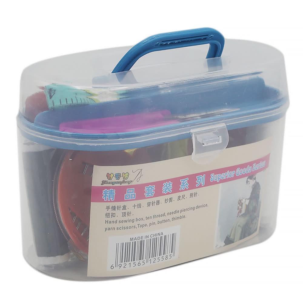 Sewing Box Round - Blue, Home & Lifestyle, Storage Boxes, Chase Value, Chase Value