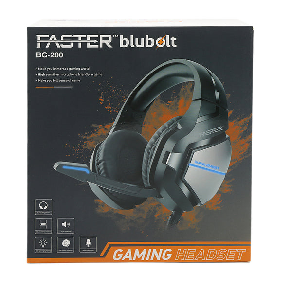 Faster Blubolt Bg-200 Surrounding Sound Gaming Headset With Noise Cancelling Microphone For Pc And Mobile, Home & Lifestyle, Hand Free / Head Phones, Faster, Chase Value
