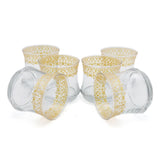 Classy Glass Golden 6 Pcs Set 300 ML - Golden, Home & Lifestyle, Glassware & Drinkware, Chase Value, Chase Value