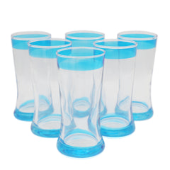 Capital Glass Brim 6 Pcs Set 280 ML - Blue, Home & Lifestyle, Glassware & Drinkware, Chase Value, Chase Value