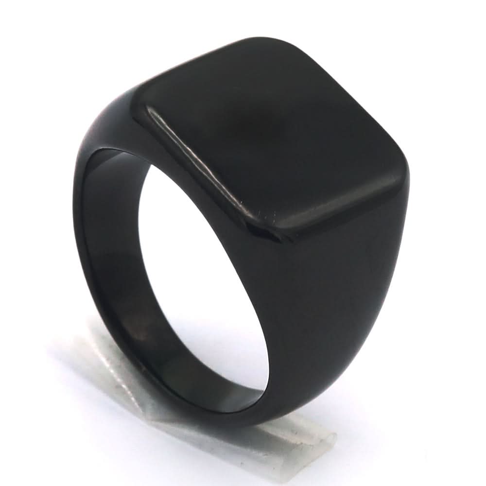 Mens Ring - A - Black, Men, Finger Rings, Chase Value, Chase Value
