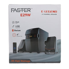 Faster E29W E-Legend 2.1 Ch Computer Multimedia Speaker, Home & Lifestyle, Others Mob. Accessories, Faster, Chase Value
