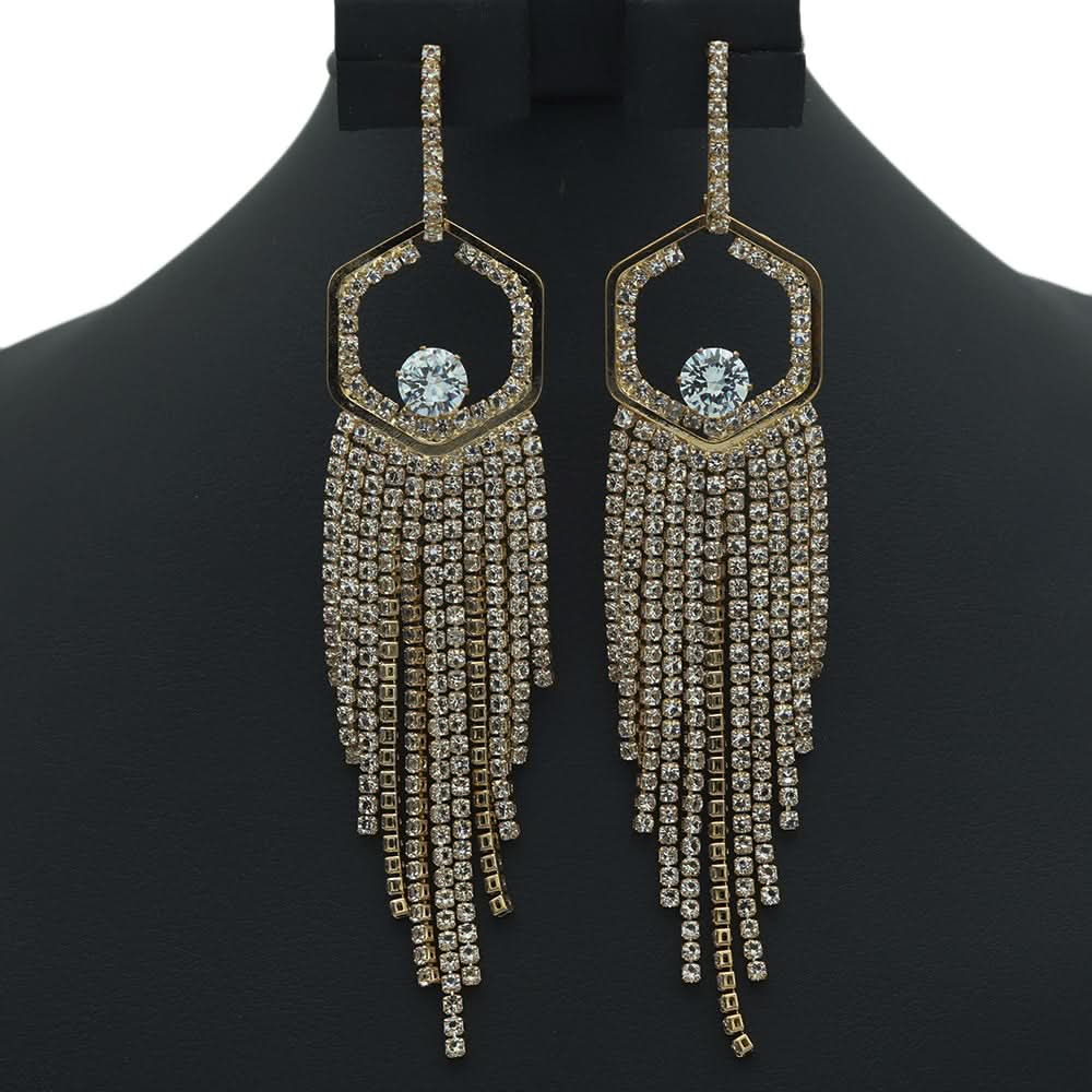 Womens Earing - B - Golden, Women, Earrings & Tops, Chase Value, Chase Value