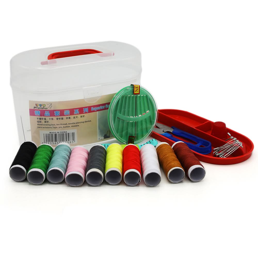 Sewing Box Round - Red, Home & Lifestyle, Storage Boxes, Chase Value, Chase Value