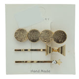 Womens Hair Pin AY65 - A - Golden, Women, Hair And Head Jewellery, Chase Value, Chase Value