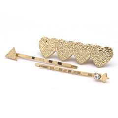 Womens Hair Pin AY65 - B - Golden, Women, Hair And Head Jewellery, Chase Value, Chase Value