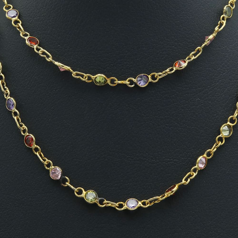 Womens Ad Stone Chain - A - Multi, Women, Chains & Lockets, Chase Value, Chase Value