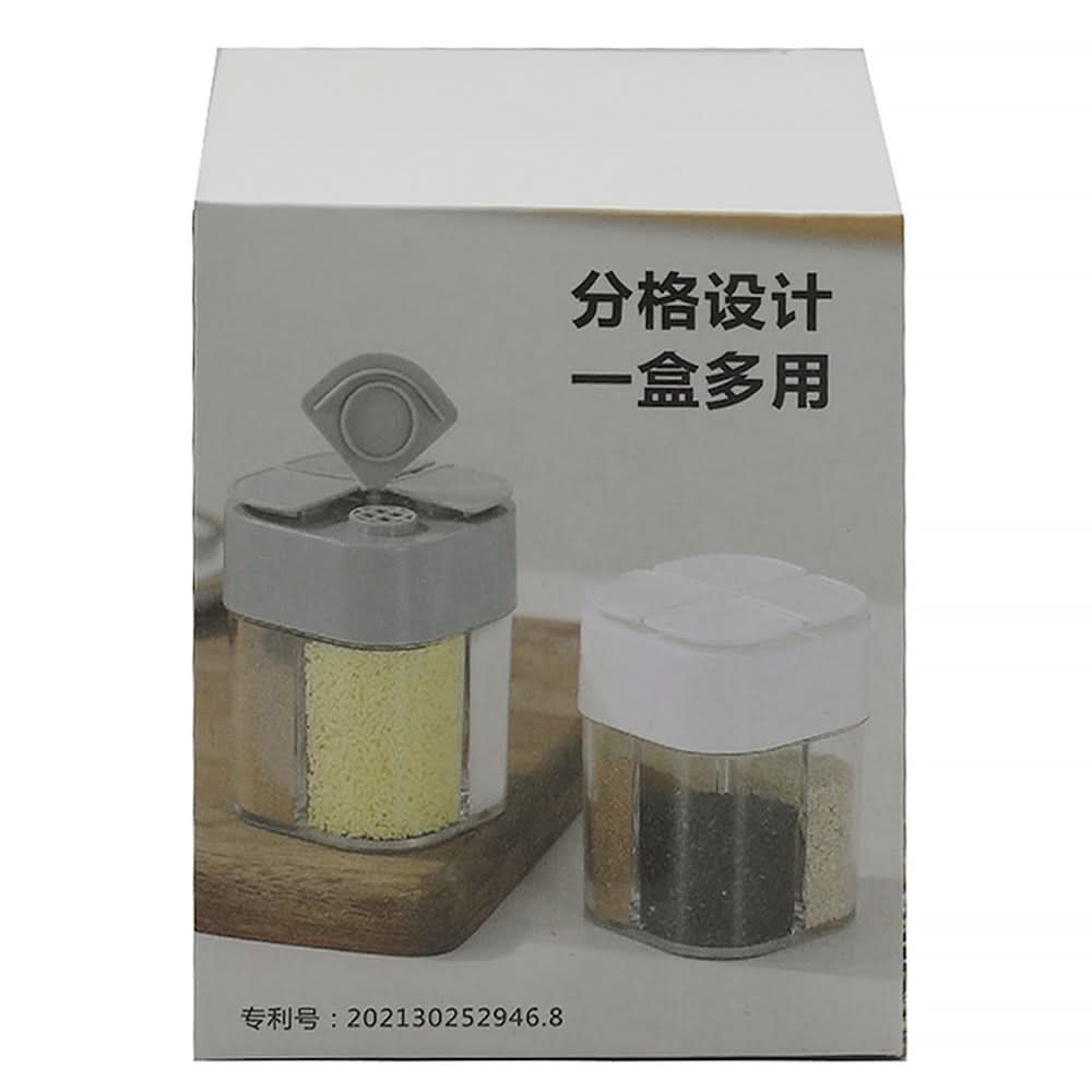 Salt & Pepper Box 4 Partition - White, Home & Lifestyle, Storage Boxes, Chase Value, Chase Value