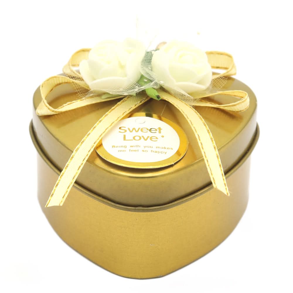 Heart Jewellery Box - A - Golden, Women, Jewellery Boxes, Chase Value, Chase Value