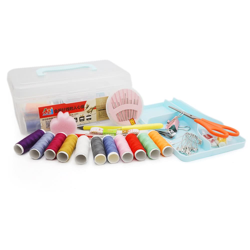 Sewing Box Square - Blue, Home & Lifestyle, Storage Boxes, Chase Value, Chase Value