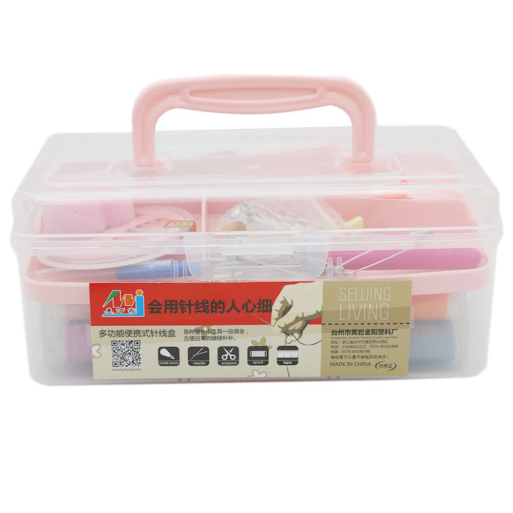 Sewing Box Square - Pink, Home & Lifestyle, Storage Boxes, Chase Value, Chase Value