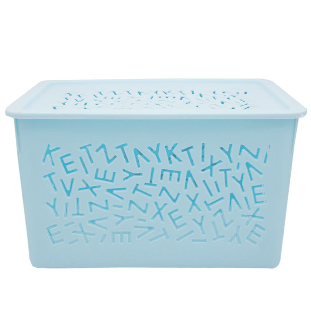 Smily Face Storage Basket - Cyan, Home & Lifestyle, Storage Boxes, Chase Value, Chase Value