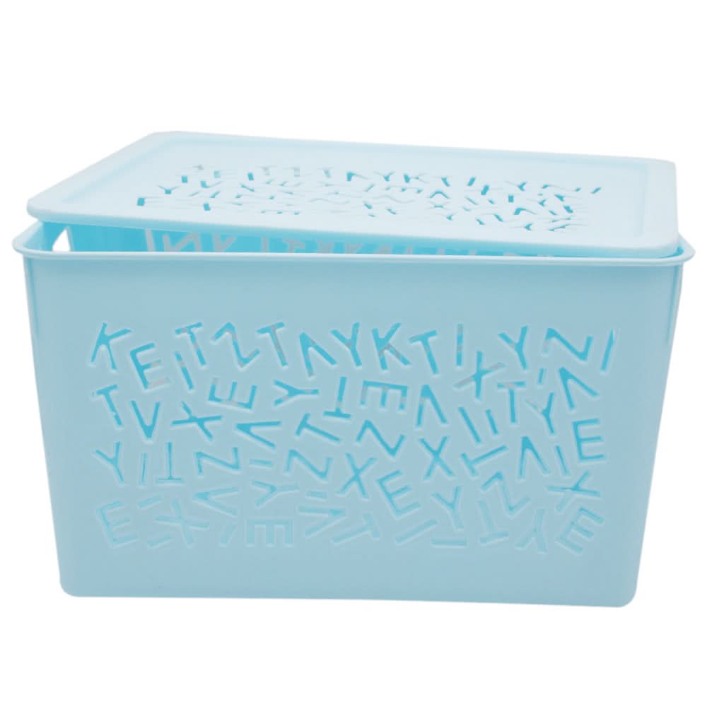 Smily Face Storage Basket - Cyan, Home & Lifestyle, Storage Boxes, Chase Value, Chase Value