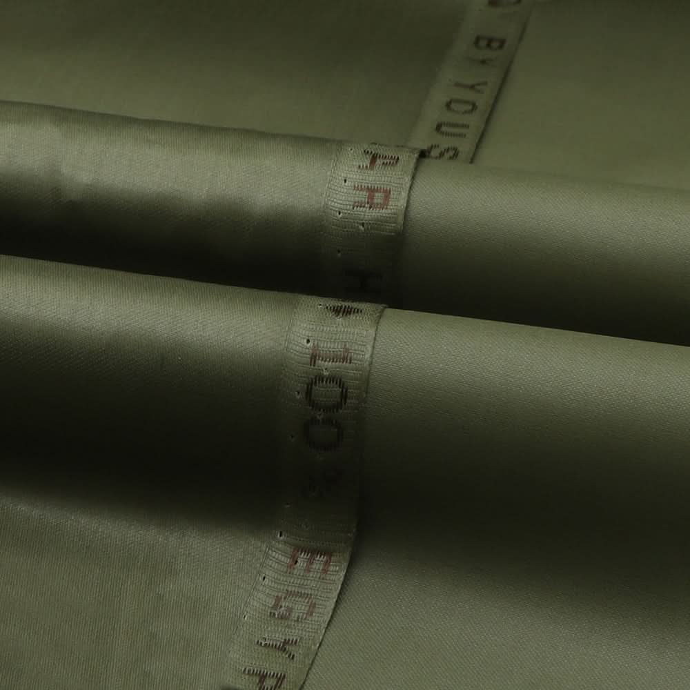 Men's Cotton Satin Unstitched Suit - Green, Men, Unstitched Fabric, Chase Value, Chase Value