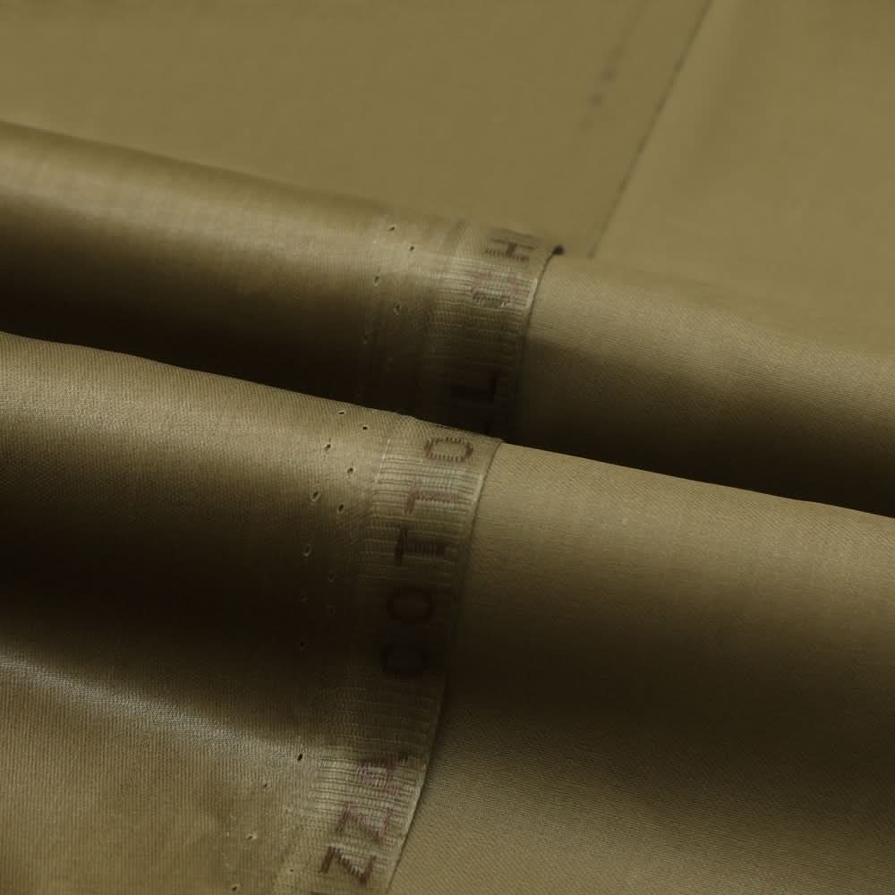 Men's Cotton Satin Unstitched Suit - Olive Green, Men, Unstitched Fabric, Chase Value, Chase Value