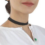 Women's Black Choker Necklaces - Green, Women, Chains & Lockets, Chase Value, Chase Value